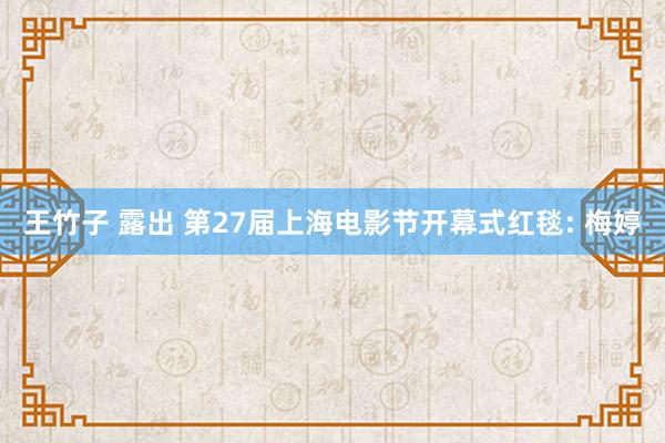 王竹子 露出 第27届上海电影节开幕式红毯: 梅婷